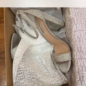 Steve Madden Sparkling Silver Heels